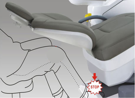 R7 dental chair base safety stop cover